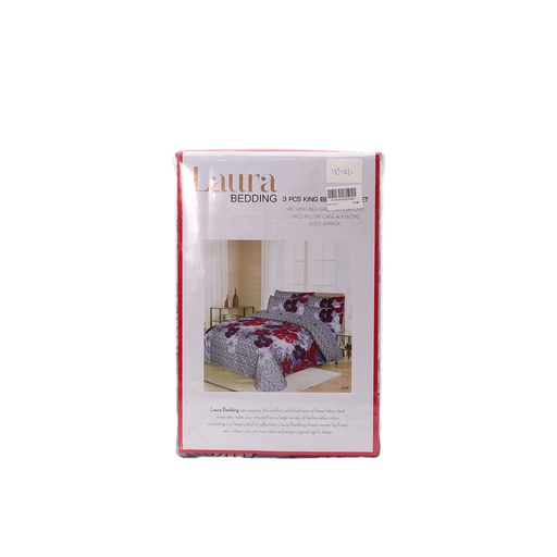 Laura bedding 3 Pcs King Bed