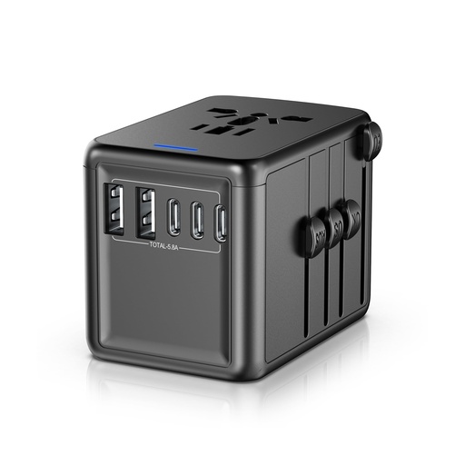 Universal Travel Adapter  5.8A 3X 3.0A USB-C Ports, 2X 2.4A USB- SL-207-3C2A