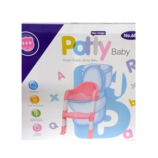 Toilet Potty Trainer Seat with Step and Ladder, Comfortable Seat, Anti‐Slip Ladder Pads