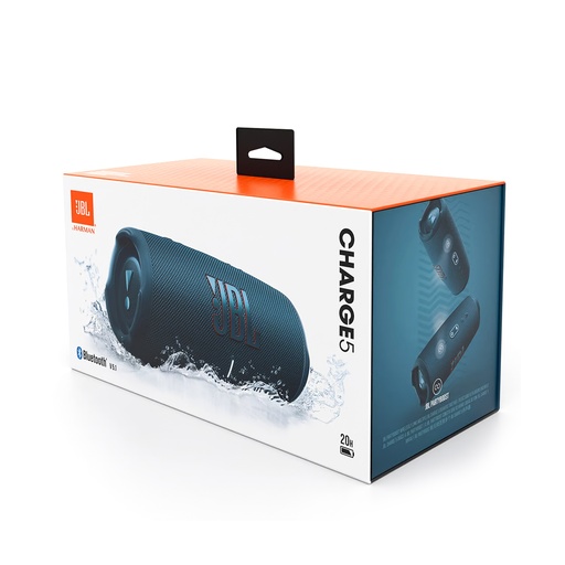 JBL Charge 5 Waterproof Portable Bluetooth Speaker – Blue