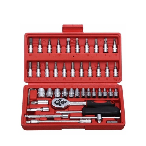 Niavaa 46pcs Tool Ratchet Torque Wrench Combo Tools Kit Car Repair Set Power & Hand Tool Kit  (46 Tools)