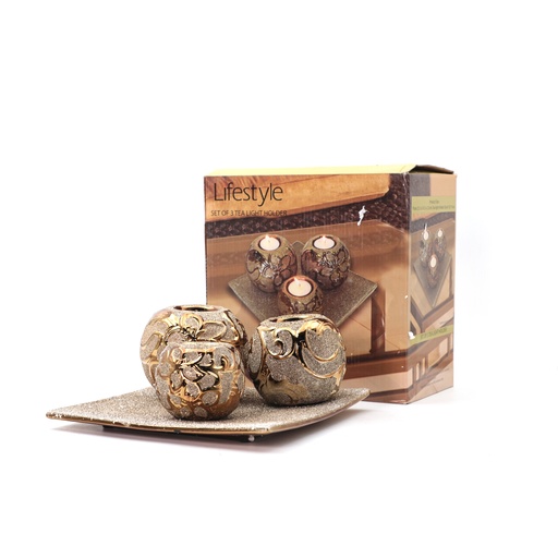 Embellished Candle Holder - Set of 3