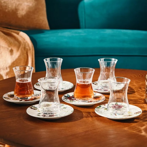 Oasis  New  Bone China 12 Piece Istikan Set - 115 ml , Serves 6
