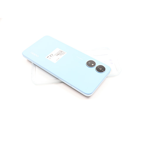 Oppo A17 64 GB Blue With Transparent Case