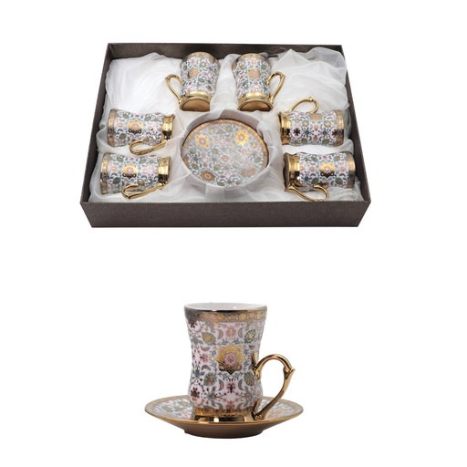 Crysto Paris Tea Glass 6 Piece set
