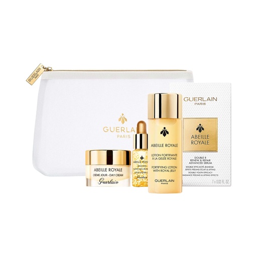 Gerlain Set Abeille royal Advanced Serum + Advanced Youth Water Oil +Day Cream + Forifying Lotion