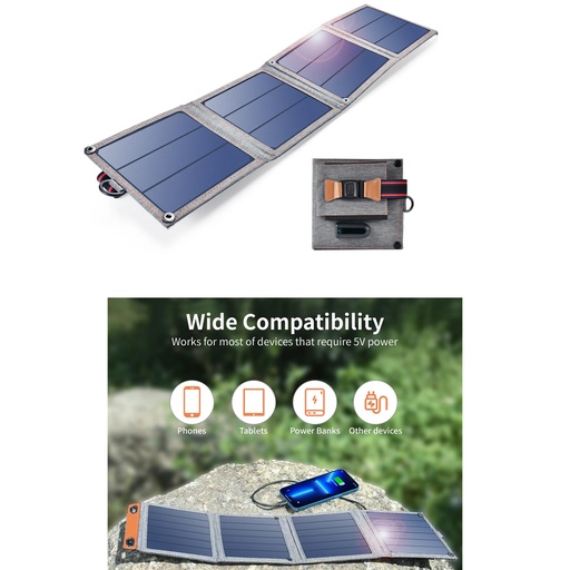 Choetech Power To The Best  14W USB Foldable Solar Power Charge