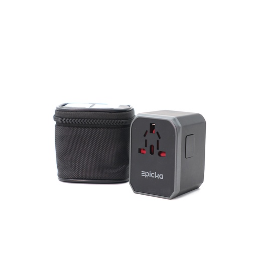 Epicka - GaN 70W Universal Travel Adapter with 3 USB-C PD Fast Charging & 2 USB-A (TA-105 Pro)