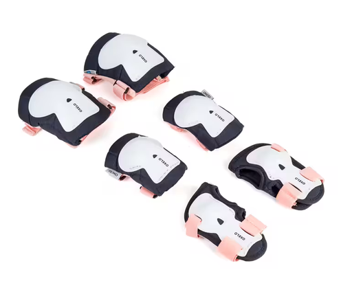 Oxelo Kids' Set  Scooter Skateboard Protectors Play - Bridal Pink  Size - S