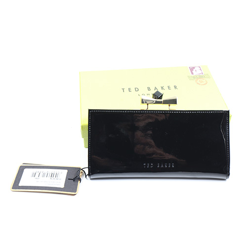 TED BAKER london Patent Bow Popper Matinee - Black