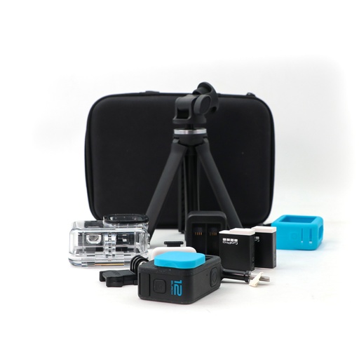 Go Pro 12 Black + Black Pouch And Extended Accessories ** Could be creative version **