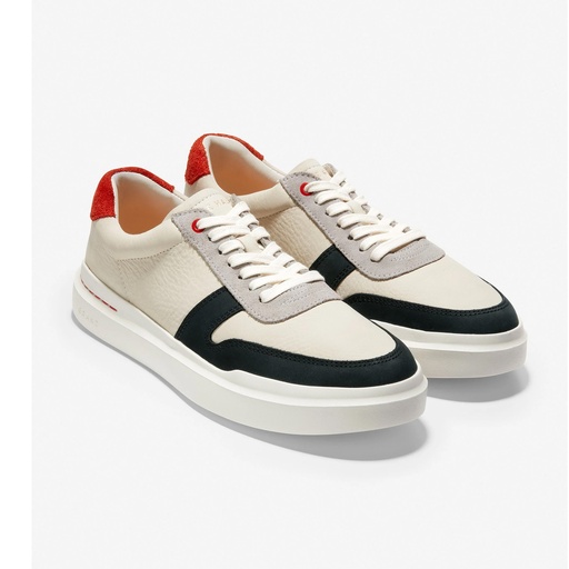 Cole Haan GP Rlly Court SNKR Ivory /Black /Paloma Size:42