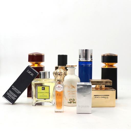 Mix EXPENSIVE Perfume Cosmetic SET 1 **USED** Bvlgari la prairie Gerlain Gucci YvesSaintLaurent ....And Many Others