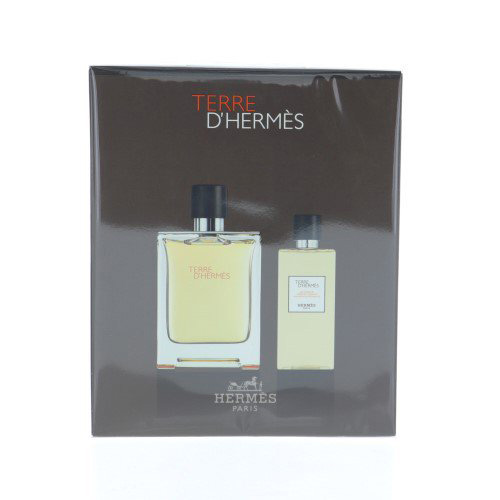 Terre D'hermes 2 Pieces Set, Eau de Toilette 100 ml 3.3 fl.oz +Gel Douche 80 ml 2.7 fl.oz