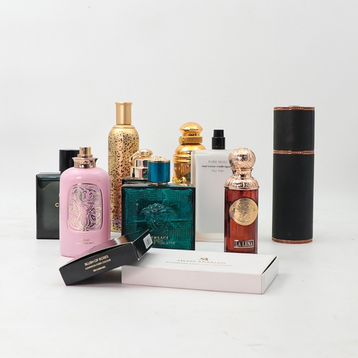 Mix EXPENSIVE Perfume Cosmetic SET 3 **USED**Bleu Chanel, Gucci, Narcisso  ....And Many Others