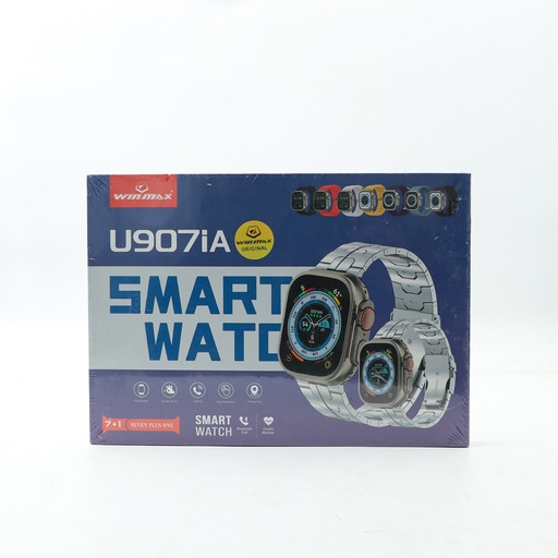 Winmax Ultra Watch with 7 Bands, Touch Screen, Bluetooth Call Tracker, Heart Rate U907iA