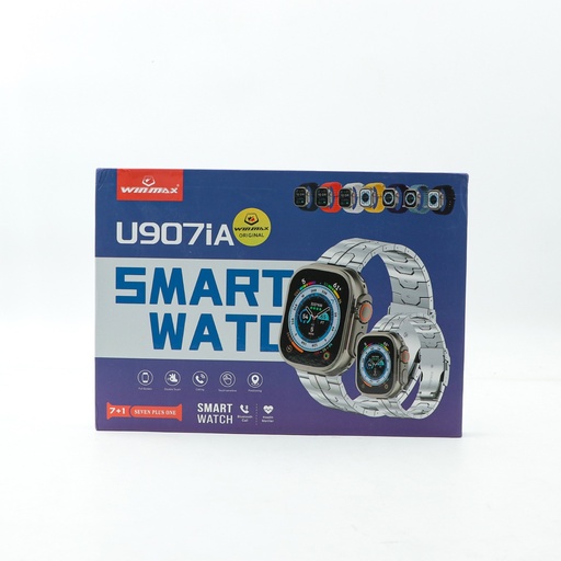 Winmax Ultra Watch with 7 Bands, Touch Screen, Bluetooth Call Tracker, Heart Rate U907iA