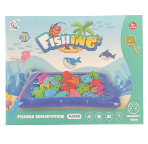 Air Bag Water Fishing Game with Fishing Net