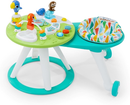 Bright Starts Around We Go 2-In-1 Walk-Around Activity Center & Table - Tropic Cool