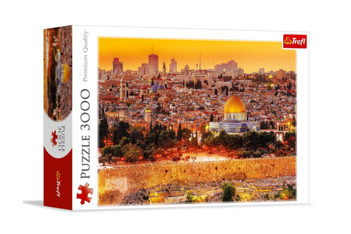 Trefl The Roofs of Jerusalem 3000 Piece Jigsaw Puzzle Red 46"x33" Print, DIY Puzzle