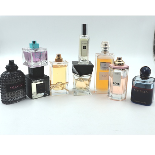 Expensive Used Luxury Perfume Fragrance Mix 9 (9 Pieces) - Valentino, Giorgio Armani, Jo Malone .... ex A