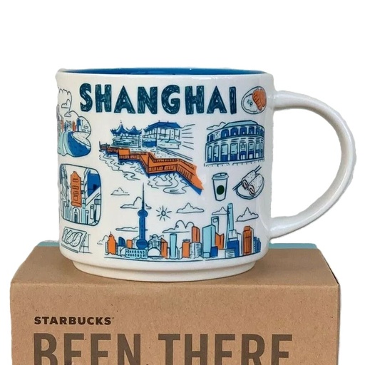 New 2022 Starbucks China Been There Series BTS Shanghai 14oz Coffee Mug With Box