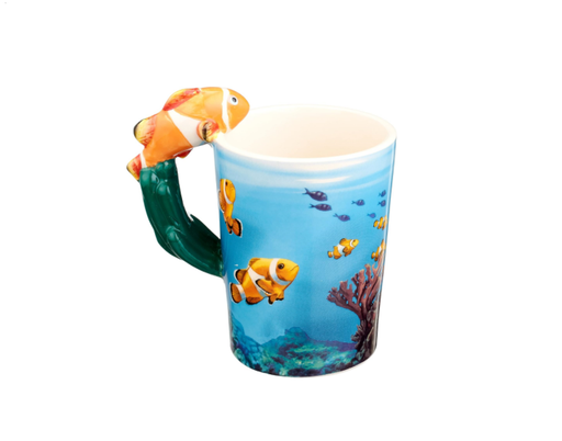 Neoflam Fish in the Ocean Mug With Clownfish Shaped Handle - Multi Color