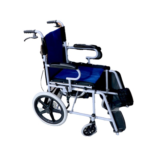 WheelChair Carbon Steel Blue  Compact