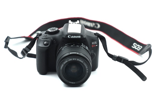 Canon EOS Rebel T6 Digital SLR Camera Kit with EF-S 18-55mm f/3.5-5.6  Lens Black  ** No Charger ** With Memory Card 32GB