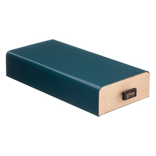 5Five Modern Metal & Bamboo Coffee Capsule Holder (17.8 x 38 x 7.3 cm)