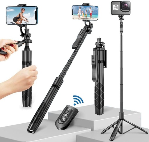 iPhone 60" Selfie Stick Tripod with Remote