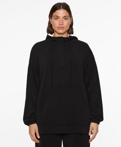 oysho Soft-touch sweatshirt with modal and zip size:L