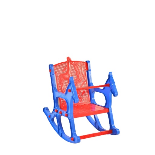 Nilkamal Plastic Jungle Baby Rocker Chair, Blue & Red