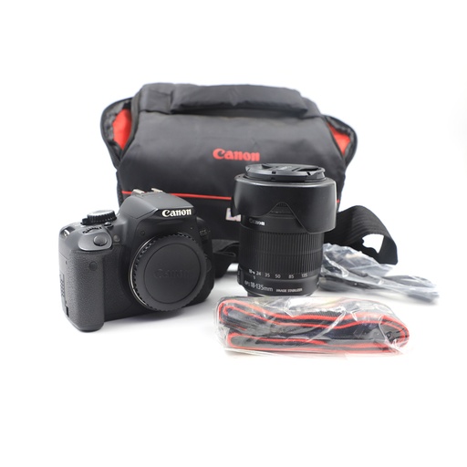 Canon EOS 650D + Canon EFS 18-135 mm Lens + Pouch ** Pouch Zip Damaged Doesn’t include Battery And Charger