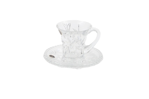 Bohemia Glass Coffee set, 12 Pieces - Clear