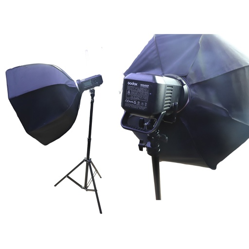 Godox Camera Light Set AD400 Pro, 80cm Octa Softbox & Light Stand, Doesn’t Include Charger