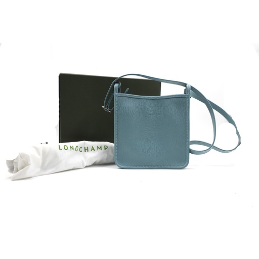 LongChamp Le Foulonné Crossbody Blue Leather