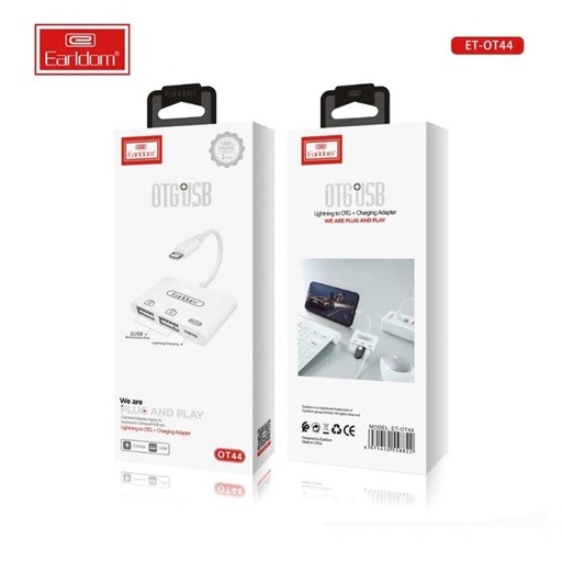 Earldom OTG+USB ET-OT44 2 USB 1 Lightning Charging