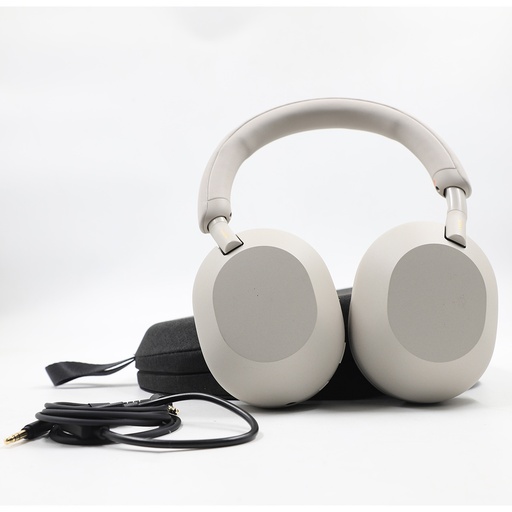 Sony WH-1000XM5 Wireless Noise Canceling Headset Grey With Black Cover