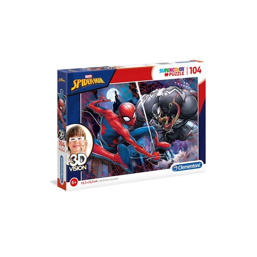 Clementoni 3D Vision Puzzle Spider-Man 104 Pcs