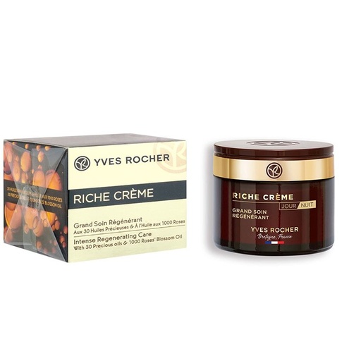 Yves Rocher Riche Creme, Intense Regeneration Care With 30 Precious Oils & 1000 Roses Blossom oil