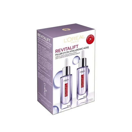 Loreal Paris Revitalift Filler +1.5% Hyaluronic acid, Anti-Ageing & Replumping Sweum