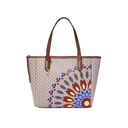 fossil sydney tote flower