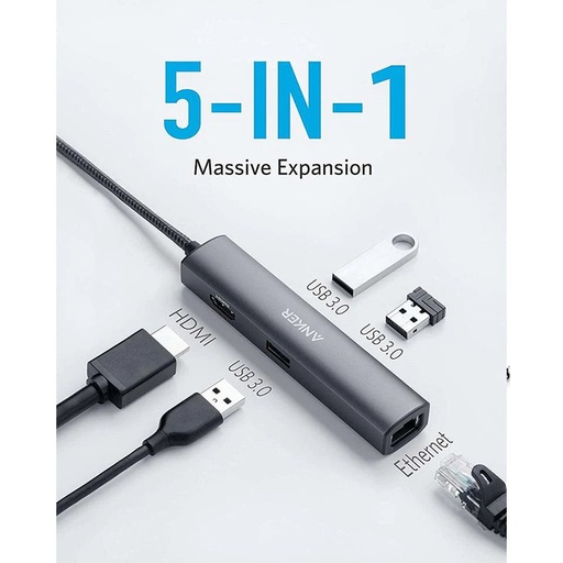 Anker 5 in 1 ultra Slim USB-C Hub