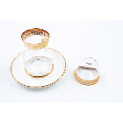 Glazze Luxury 18 cs Glass Tea Cap & set