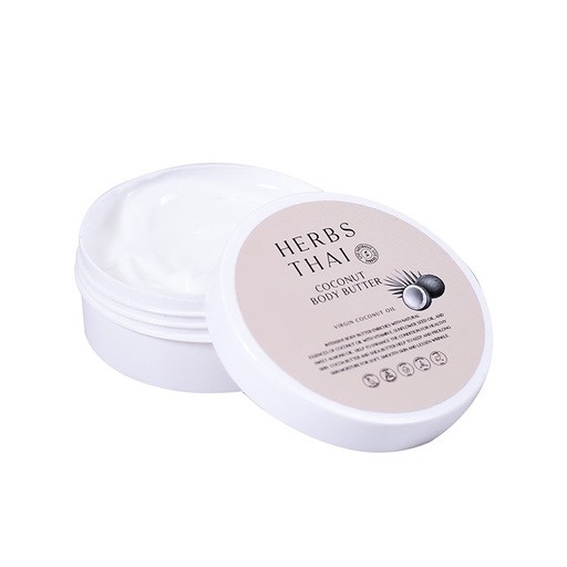 HERBS THAI Coconut Body Butter, 250G /8.81 OZ Virgin Coconut Oil