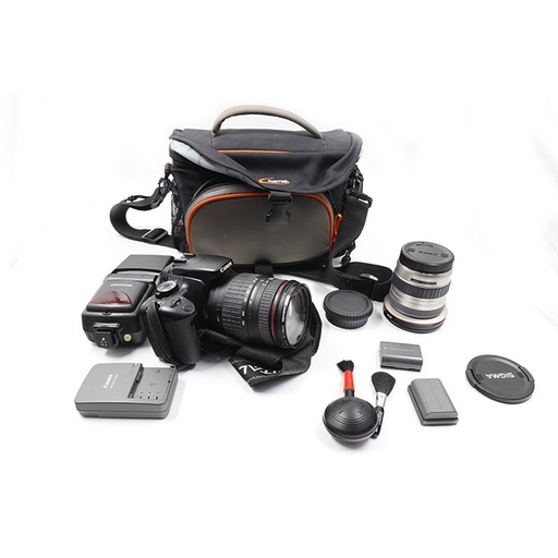 Canon EOS 400D Digital + Miranda 67 mm Lens + Ultragon  19-35 mm lens And Multiple Accessories