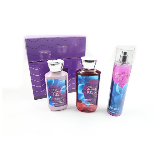 Dark Kiss Bath & Body Works, Fragrance mist 236 ml +  body Lotion 236 Ml + 295 ml