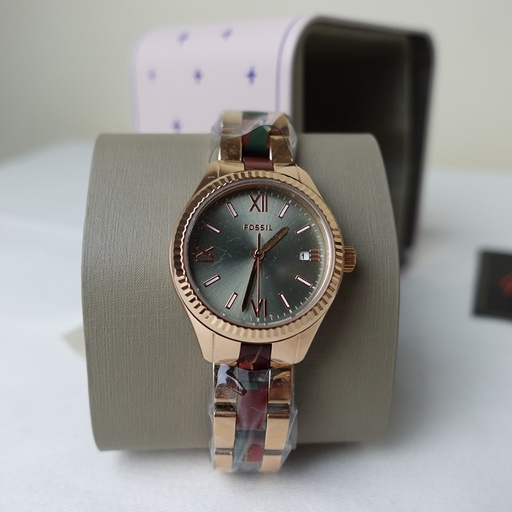 Fossil watch black and gold