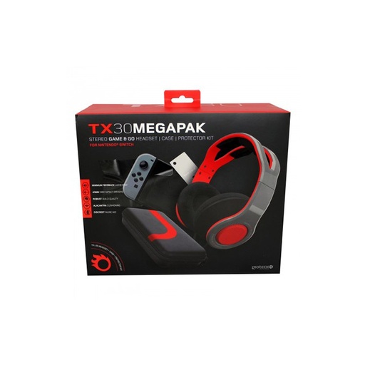 Gioteck TX30 Megapak, Stereo Game & Go Headset, Case , Protection kit